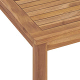 Garden Dining Table 120x70x77 cm Solid Teak Wood 316630