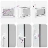 Basement Window "RISOR" 80x50 cm Tilt&Turn DIN Right White 4108351