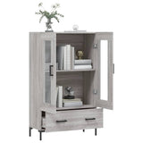 Highboard Grey Sonoma 69.5x31x115 cm Engineered Wood 828306