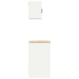 ZNTS Garage Cabinets 2 pcs White Engineered Wood 3328296