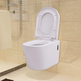 Wall Hung Toilet with Concealed Cistern Ceramic White 274669