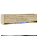 TV Cabinet with LED Sonoma Oak 165 x 34 x 40 cm Engineered Wood 3418714