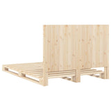 Bed Frame without Mattress with Headboard 140x200 cm Solid Wood 3281534