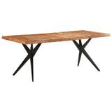 Dining Table 200x90x76 cm Solid Acacia Wood 323571