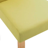 Dining Chairs 4 pcs Green Fabric 249225