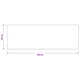 Doormat Light Grey 350 x 120 cm 100% Polyamide 42045766
