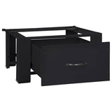 Washing Machine Pedestal Black 64 x 55 x 32.5 cm Steel 42022035