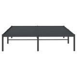 Metal Bed Frame without Mattress Black 140x190cm 350846
