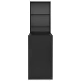 Bar Table with Cabinet Black 115x59x200 cm 280228