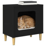 Cat House Black 51 x 30 x 52 cm Engineered Wood 8000654