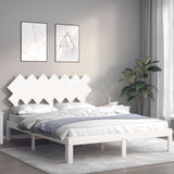 Bed Frame without Mattress White 140x200 cm Solid Wood Pine 3193727