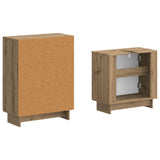 2 Piece Bathroom Cabinet Set EDE Artisan Oak Engineered Wood 3417584