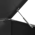 Wheelie Bin Storage for 4 Bins Black 276x79x117 cm Steel 3279979