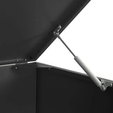 Wheelie Bin Storage for 4 Bins Black 276x79x117 cm Steel 3279979