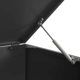 Wheelie Bin Storage for 4 Bins Black 276x79x117 cm Steel 3279979