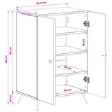 Shoe Cabinet BREDA 59.5 x 39.5 x 90 cm Engineered Wood Old Wood 897533