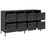 Sideboard Black 135x39x73.5 cm Cold-rolled Steel 3307167