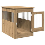 Dog Crate Furniture Artisan Oak 55x80x68 cm Engineered Wood 857643