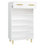 Shoe Cabinet White 60x35x105 cm Engineered Wood 812780