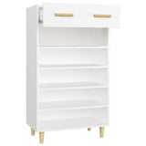 Shoe Cabinet White 60x35x105 cm Engineered Wood 812780