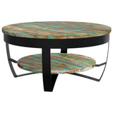 244674 Coffee Table Solid Reclaimed Wood 65x32 cm