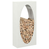 Firewood Rack White 50x23x100 cm Cold-rolled steel 864182