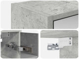 Bathroom Mirror Cabinet Concrete Grey 63.5 x 16 x 62.5 cm 889154