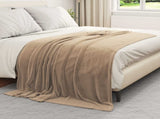 Throw Blankets 6 pcs Camel 150 x 200 cm Fleece 42016794