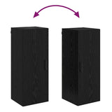 Wall Mounted Cabinet Black Oak 34.5 x 34 x 90 cm 882609