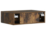 Bedside Cabinet Smoked Oak 49 x 34.5 x 20 cm Engineered Wood 897945