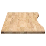 Desk Top Untreated 120x60x2.5 cm Solid Wood Oak Rectangular 4009014