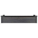 Garden Raised Bed with Liner Grey 120x45x25 cm Solid Wood Fir 364288