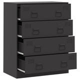 Sideboard Black 67x39x83 cm Steel 841679