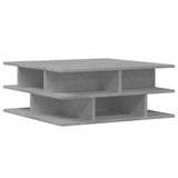 ZNTS Coffee Table Concrete Grey 70x70x29 cm Engineered Wood 840747