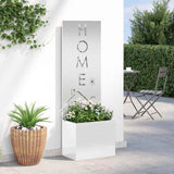Garden Privacy Screen Silver 50 x 150 cm Galvanised steel 876495