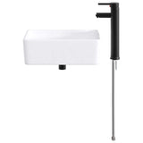 Bathroom Wash Basin Matte Black 40.5 x 30.5 x 13 cm Metal 890249