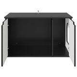 Cat House Black 85 x 55 x 50.5 cm Engineered Wood 8000717