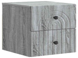 Wall-Mounted Bedside Cabinet Grey Sonoma 33 x 34.5 x 40 cm 898137