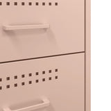 Bedside Cabinet Pink 36x39x68 cm Steel 843080