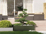 Planter Olive Green 100x100x40 cm Steel 860818