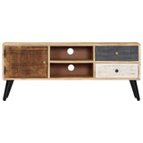 TV Cabinet 115x30x47 cm Solid Mango Wood 282878