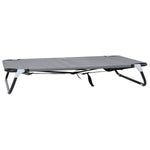 ZNTS Foldable Dog Bed Light Grey Metal Frame, Fabric Bed 42008218