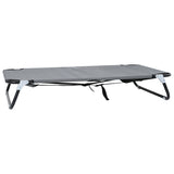 ZNTS Foldable Dog Bed Light Grey Metal Frame, Fabric Bed 42008218