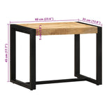 Bench 60x35x45 cm Solid Rough Wood Mango 4015977