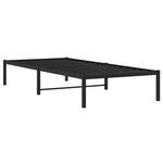 Metal Bed Frame without Mattress Black 90x190cm 373647