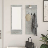 Wall-Mounted Coat Rack with Shelf Concrete Grey 70 x 10 x 90 cm 874526