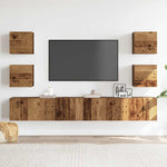 ZNTS Wall Mounted TV cabinets 6 pcs Old Wood Engineered Wood 3328969