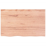 Bathroom Countertop Light Brown 80x50x cm Treated Solid Wood 3156121