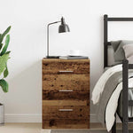 ZNTS Bedside Cabinet Old Wood 38x35x55 cm Engineered Wood 861124