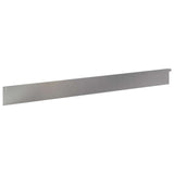 Lawn Edging 30 pcs 102 x 10 x 4 cm Steel Silver 8008756